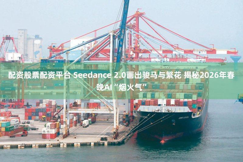 配资股票配资平台 Seedance 2.0画出骏马与繁花 揭秘2026年春晚AI“烟火气”