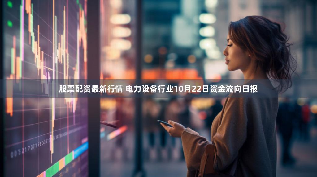 股票配资最新行情 电力设备行业10月22日资金流向日报