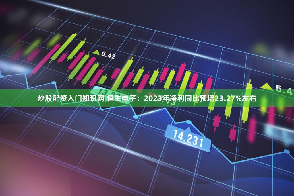 炒股配资入门知识网 恒生电子：2023年净利同比预增23.27%左右